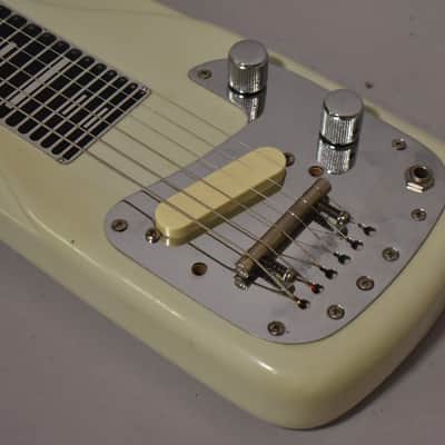 1956 White (Fender) Studio Deluxe 6 Console Steel Guitar Grey Pre-CBS w/OHSC image 10