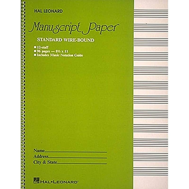 Hal Leonard Standard Manuscript Paper image 1