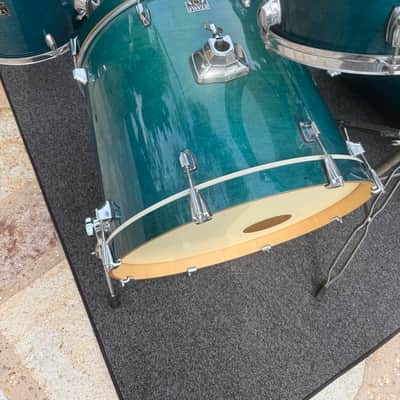 Tama Superstar Classic Maple Blue / Aqua 5pc Double Bass Drum Set kit !! image 4