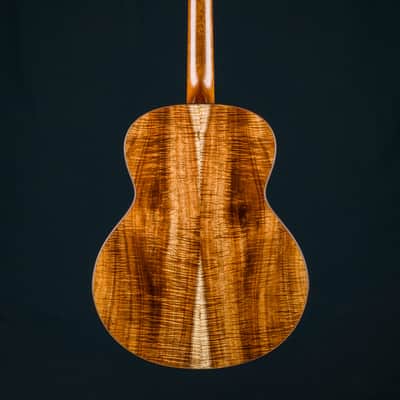 Bourgeois DBJ Figured Koa and Aged Tone Adirondack Spruce Sunburst Custom NEW - Sunburst image 3