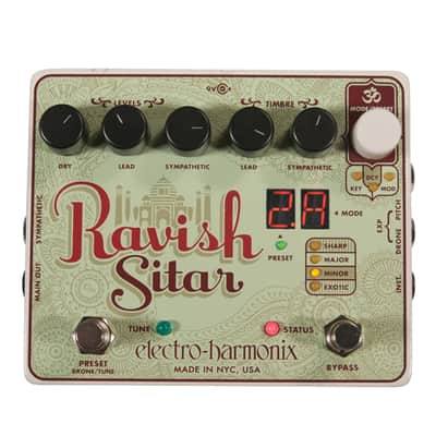 Electro Harmonix Ravish Sitar Emulator Effects Pedal image 1