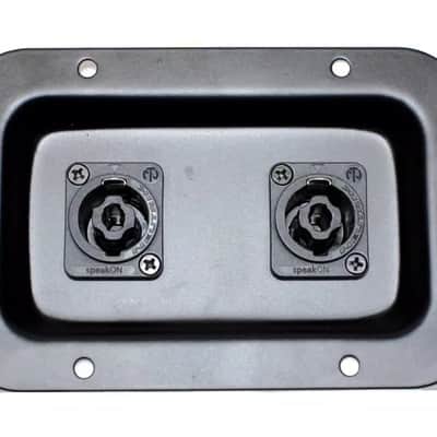 (2) Two METAL Jack Plates w/ Genuine Neutrik NL4MPXX Dual SpeakON for Speakers image 5
