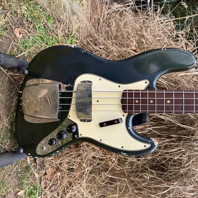 1965 Fender Jazz Bass - Charcoal Frost Metallic - Matching Headstock - OHSC image 1