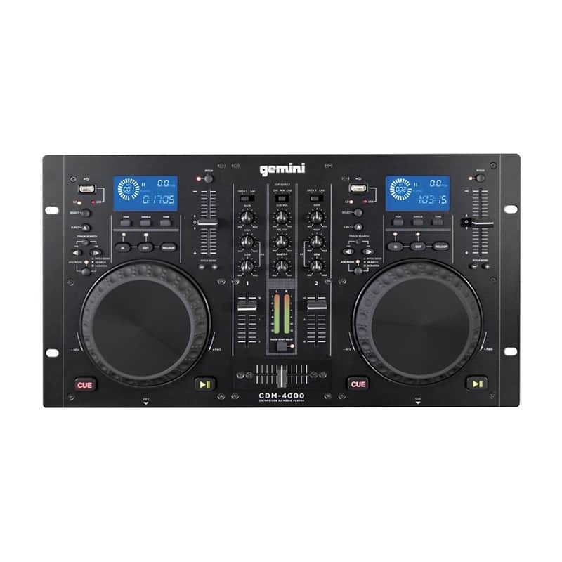 Gemini CDM-4000 MP3/CD/USB Dual DJ Media Player with Mixer image 1