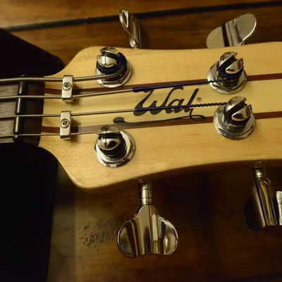 Wal Mk1 MkI Custom 1985  Bass Natural Canadian Maple Burl, Brazilian Mahogany image 5