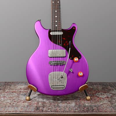 Deimel Guitar Works Doublestar RawTone Set-Neck - 2024 - Open Pore, Matt Purple Candy Metallic. NEW, (Authorized Dealer) image 2