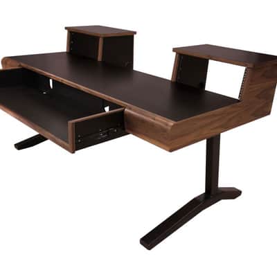 Sound Construction Supply SCS Keyboard 61 Studio Desk Black/Walnut image 3