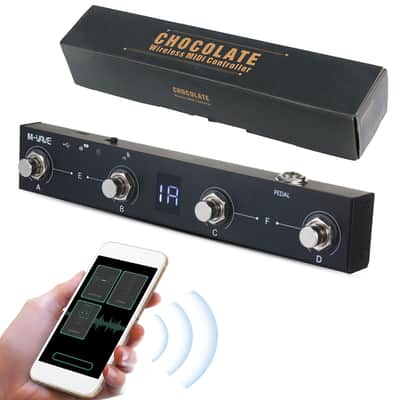 M-VAVE Rechargeable Wireless MIDI Pedal With APP Controller 4 Button MIDI Foot Pedal image 1