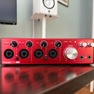 Focusrite Clarett 4Pre USB Desktop 18x8 USB Type-C Audio/Midi Interface image 2