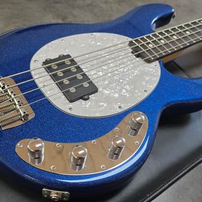 Music Man StingRay Special 4 H USA BRAND NEW! Blue Sparkle NOS! Pro American Bass Guitar image 1