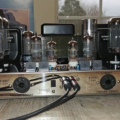 Dynaco ST-70 / Dynakit Stereo 70 Tube Amplifier w/ Evolution 4T Dual Triode Driver, w/ Tubes & Cover image 19