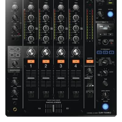 Pioneer DJ DJM-750MK2 4-Channel Professional DJ Club Mixer with USB Soundcard image 1