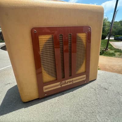 Gibson BR-9 10 Watt Combo 1950 - Ivory Leatherette image 3