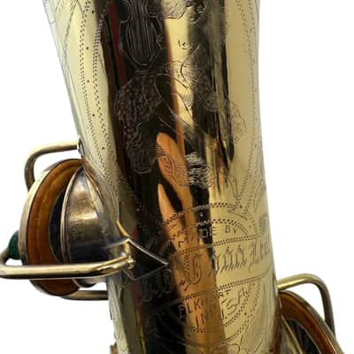Conn Gold Plated New Wonder 8m C Melody Saxophone w/PORTRAIT EXTRA ENGRAVING image 11