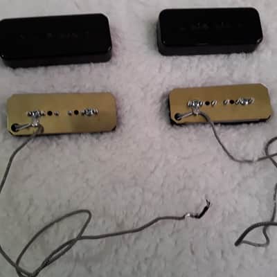 Gibson P90 Soapbar Pickup Set, Neck And Bridge. 2018 Black image 3