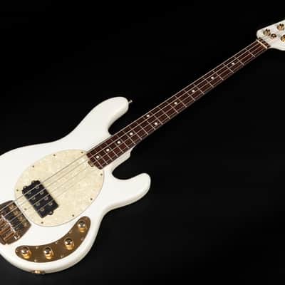 2012 Ernie Ball Music Man PDN Classic StingRay 4 - Gilded White | USA Limited Edition 1 / 200 Bass 4-String Matching Headstock & Neck Gold Hardware Active / Passive | OHSC image 5