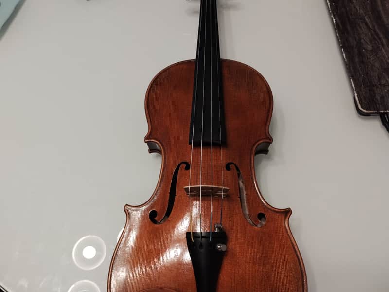 Alessandro Bertoli 4/4 Full size violin 2018 plus g Werner pernambuco bow and old case image 1