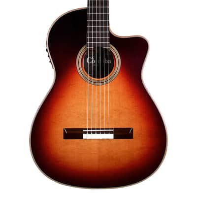 Cordoba Fusion Orchestra Cedar Nylon A/E Guitar - Teardrop Burst image 1