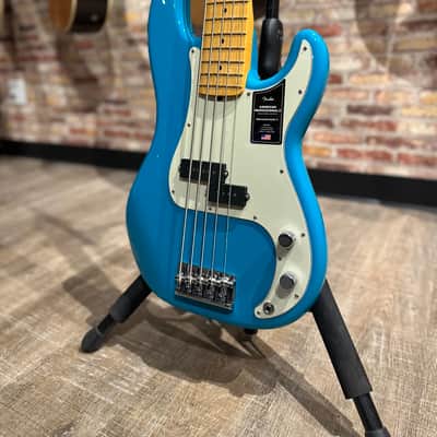 Fender American Professional II Precision Bass V - Miami Blue image 2