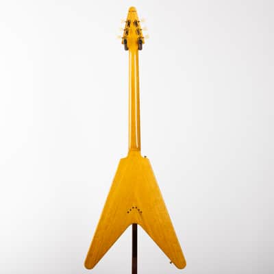 Gibson Custom 1958 Korina Flying V Black Pickguard, Natural | Demo image 4