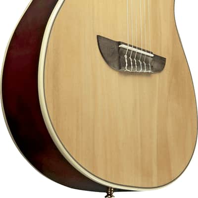 Eko NXT N100CWE-NAT Classical Guitar with Nylon String and Pickup/Preamp | Cutaway image 3