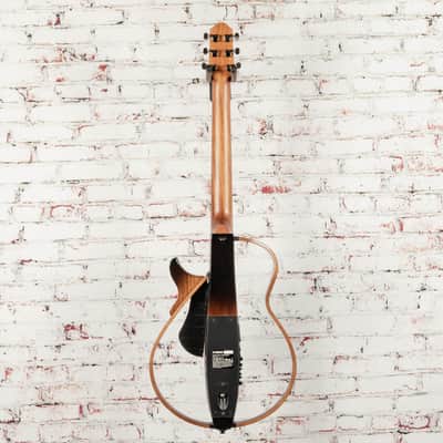 Yamaha SLG200S TBS Steel String Silent Guitar with Hard Gig Bag, Tobacco Sunburst image 10