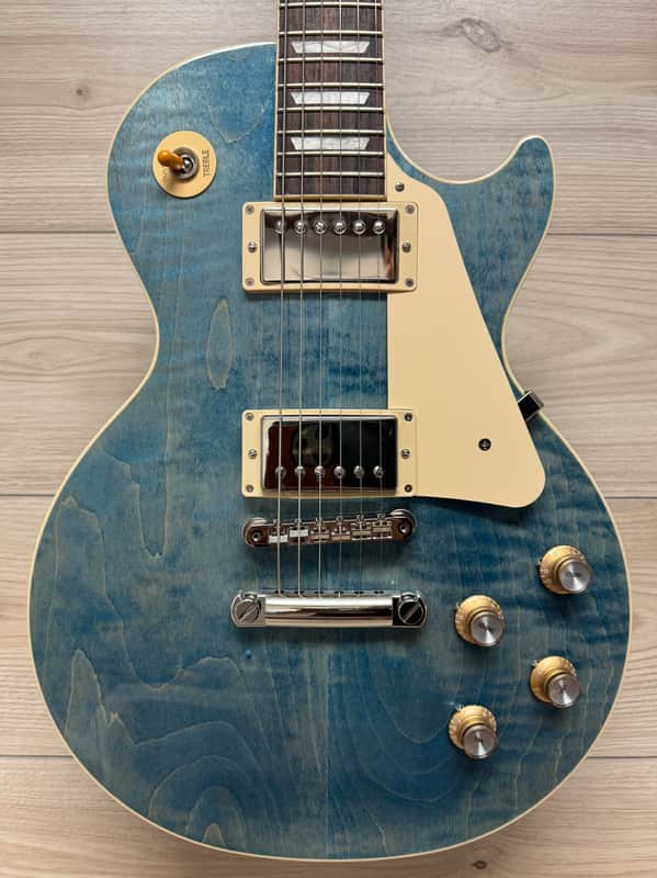 Gibson Les Paul Standard '60s Figured Top Electric Guitar - Ocean Blue #022 image 1