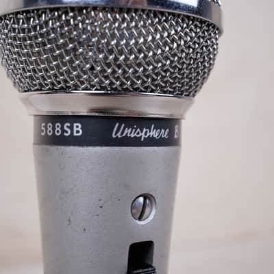 Shure Unisphere B 588SB Dynamic Microphone 1970s Silver Vintage Mic image 3