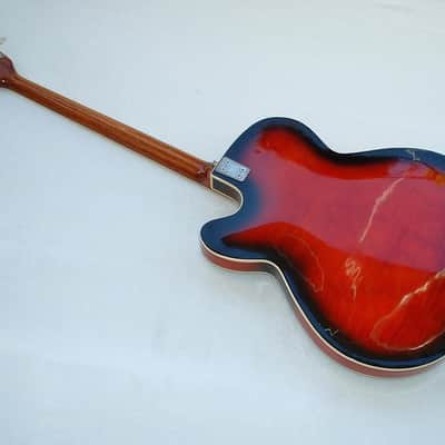Framus Star Bass 5/150 Germany 1966 "Sunburst Rot" Vintage E-Bass 4 String Bass-Guitar image 17