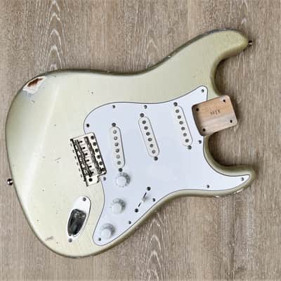MJT VTS Fully Loaded Alder Stratocaster Body with Fender Eric Johnson Pickups - Inca Silver image 1