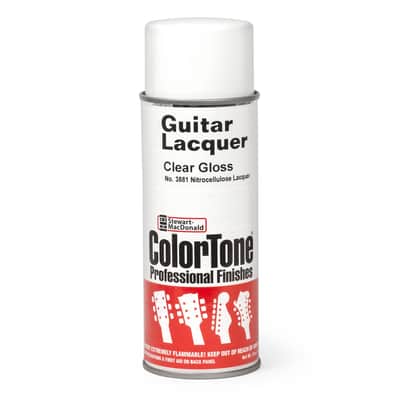 ColorTone Aerosol Guitar Lacquer, Clear Gloss 13oz Spray Can - Professional Nitrocellulose Finish for Musical Instruments – Fast-Drying, Alcohol & Water Resistant image 1