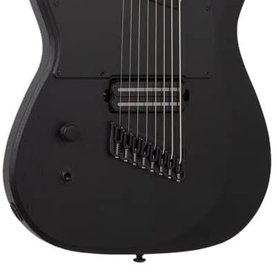 Schecter PT-8 MS Black Ops LH - Satin Black Open Pore (625) image 9