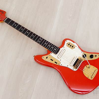 2004 Fender Custom Shop Masterbuilt Dennis Galuszka ‘62 Jaguar Fiesta Red + Gold Hardware w/ Case, CoA image 12