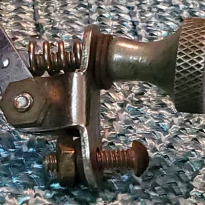1930s 1940s * WFL Ludwig Rare MUFFLER 1 Pad * ZEPHYR LUG era NICKEL * 100% ORIGINAL * (for Snare ,Tom & Floor Tom) image 3