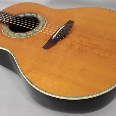 1968 Ovation Deluxe Balladeer Shiny Bowl Back Acoustic-Electric Guitar w/OHSC image 7