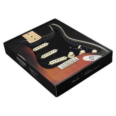 Fender Pre-Wired Strat® Pickguard, Texas Special SSS, Black, 0992342506 image 3