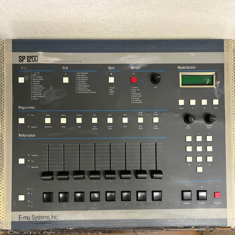 E-MU Systems SP-1200 8-Voice Drum Sampler 1987 - 1996 - Black image 1