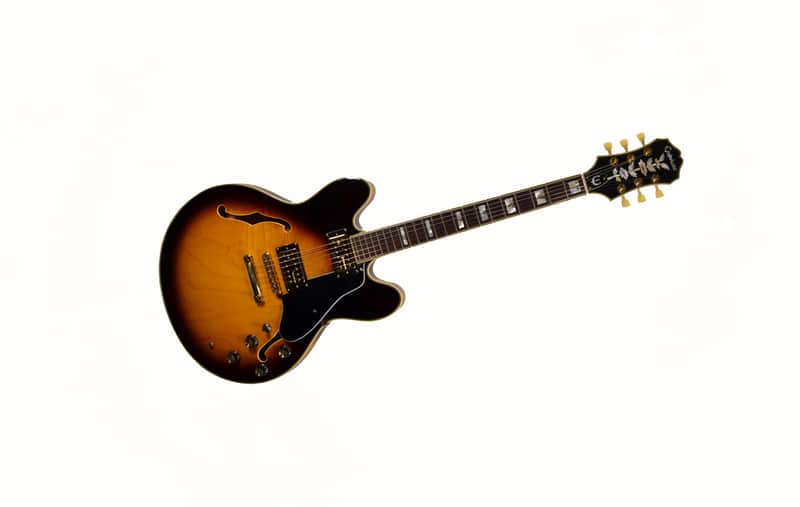 Epiphone Sheraton II Semi Hollow Body Electric Guitar w/ OHSC – Used - Sunburst image 1