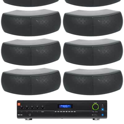 JBL VMA1120 Commercial 70v Amplifier+(10) Black Dual 4" Speakers For Restaurant image 1