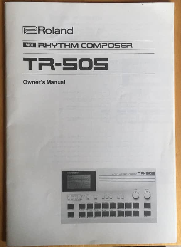 MANUALI batteria elettronica Roland TR-505 1986 Bild 1