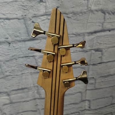 Custom Made Through Neck 6 String Bass Guitar image 9