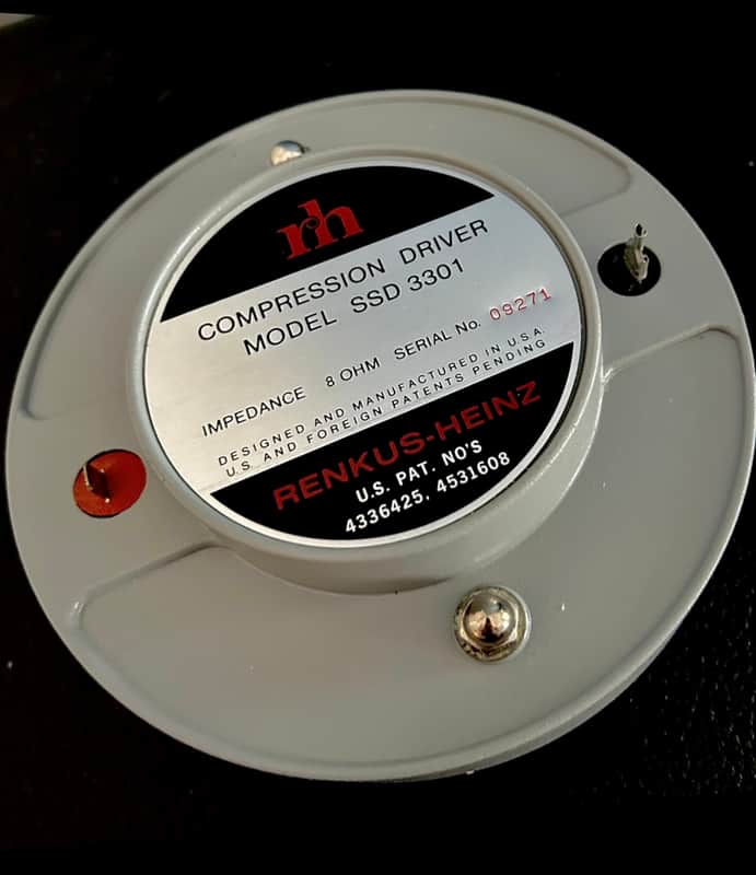 RENKUS-HEINZ SSD3301 ドライバー+ホーン1ペア Renkus-Heinz Vintage SSD-3301 Midrange Compression Driver 2-Inch