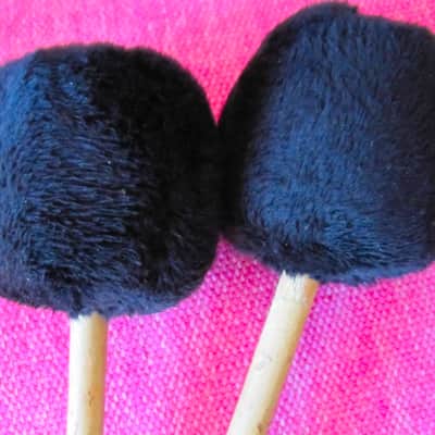 Concert Bass Drum Roller Mallets Pair - Vintage image 2