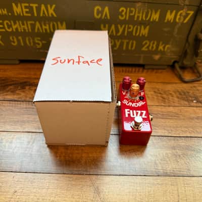 Mini 1590a PedalPCB (Clone of Analogman Sunface) 2026 Red Powder coated 2 BC108s! image 1