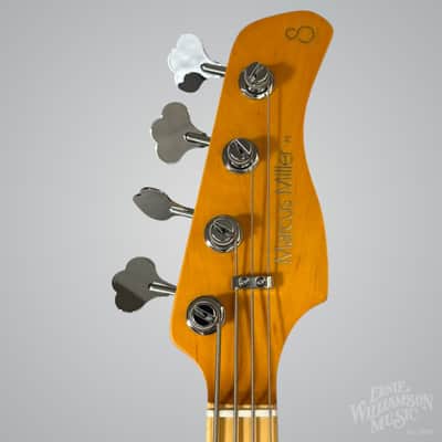 Sire Marcus Miller V6-4 String Bass Guitar, Maple Fingerboard, Ocean Turquoise Blue image 7