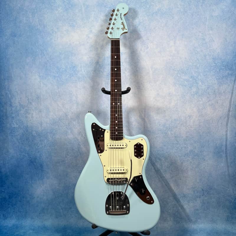 2025 Fender MIJ Traditional II '60s Jaguar Daphne Blue with Matching Headstock image 1