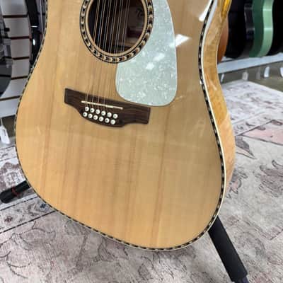 Takamine GD74CE Unison 12-String Acoustic-Electric Guitar - Natural image 9