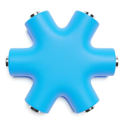 ExcelValley [Blue] Mono Patch Cable Splitter Hub 6 Port 5 Way TS 3.5mm 1/8" Modular Synth Eurorack image 4