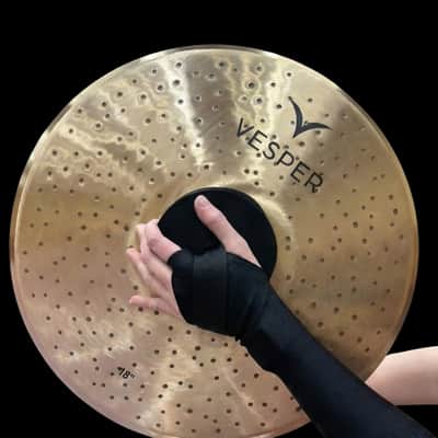 Vesper Hand Hammered B20 Marching Cymbals - Pair image 2