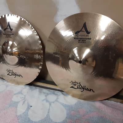 Zildjian 14" A Custom Mastersound Hi-Hat Cymbals (Pair) image 3